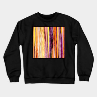 orange yellow purple abstract striped pattern Crewneck Sweatshirt